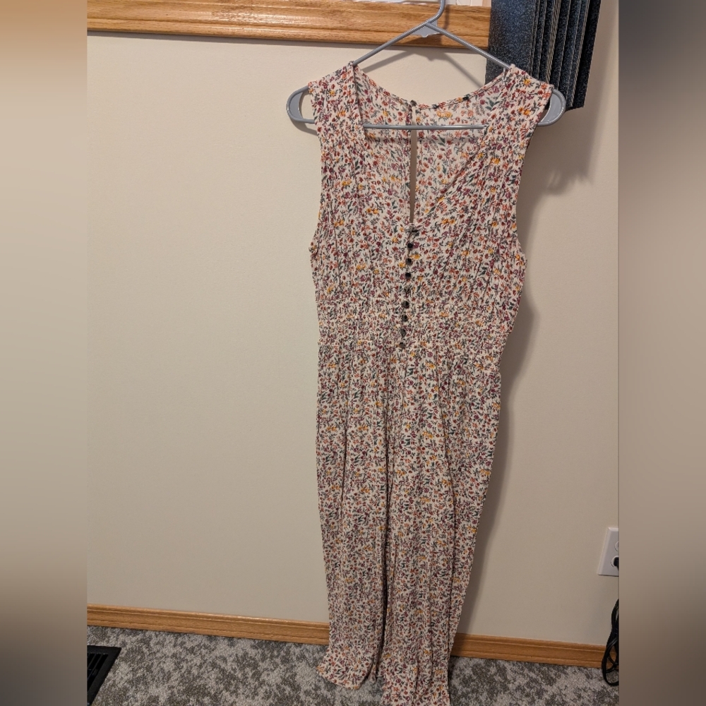 Floral Sleeveless Jumpsuit